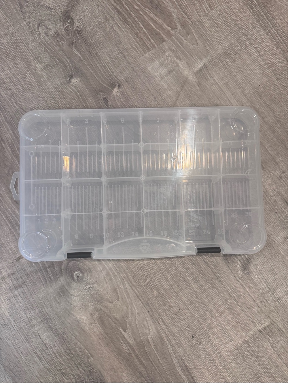 Clear Plastic Compartment Organizer/ Tackle Box NEW